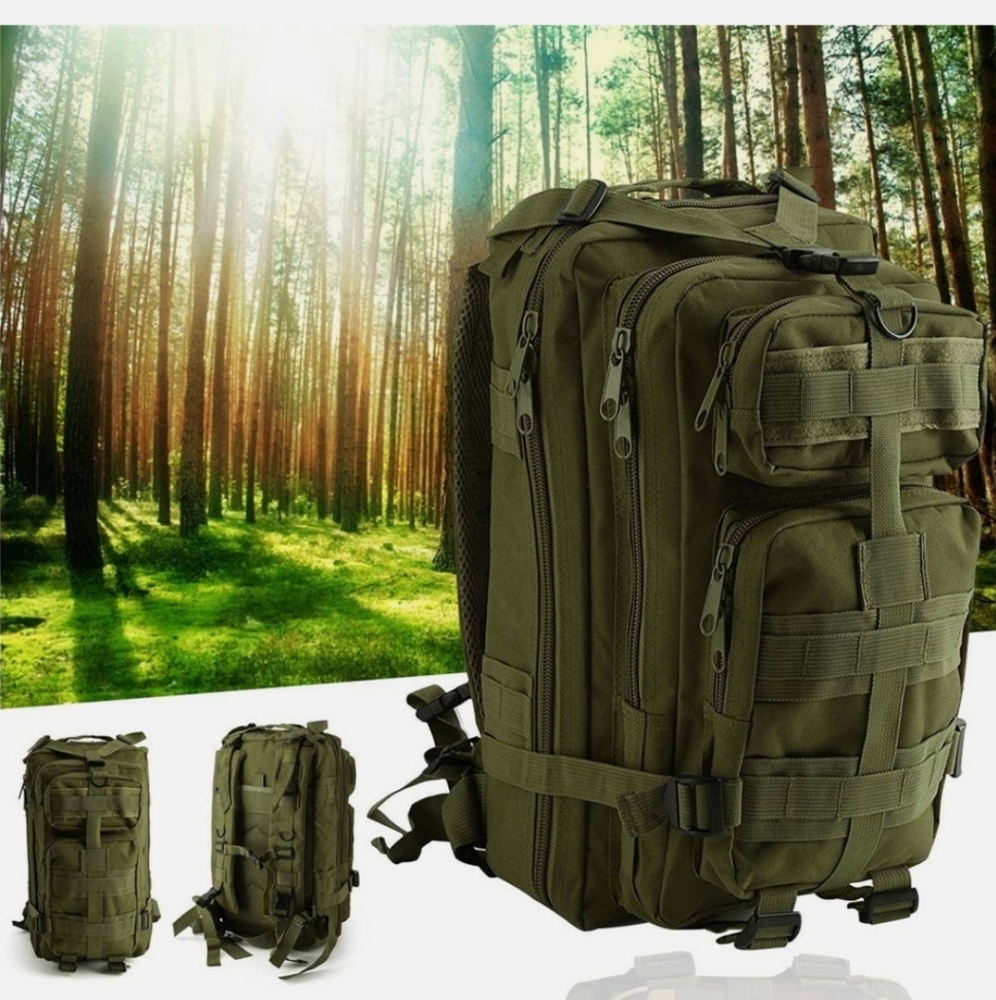 Black Tactical Backpack Daypack - image 1